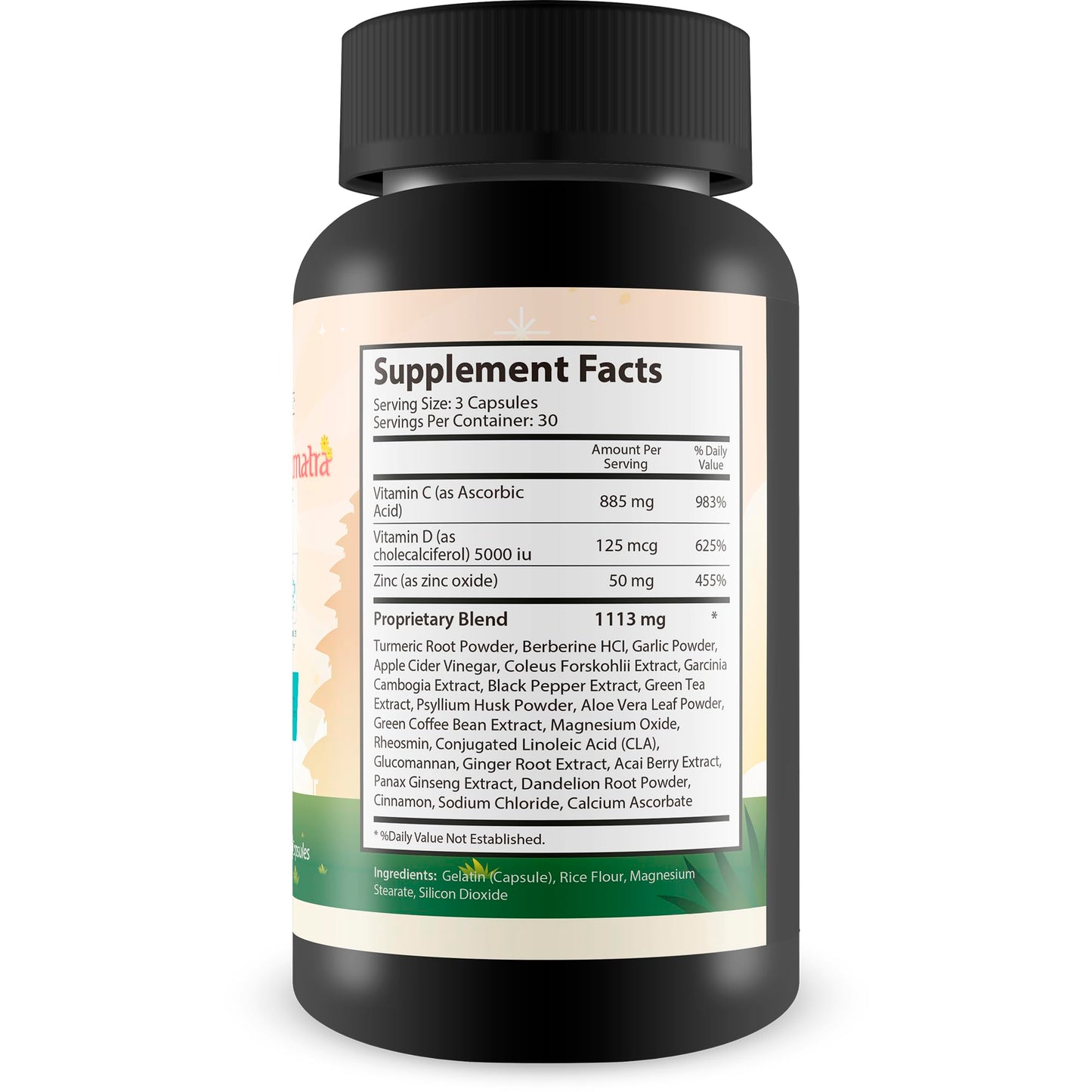Happy Health Marketplace Cleanse Sumatra Slim Belly Tonic Capsules 90 Count