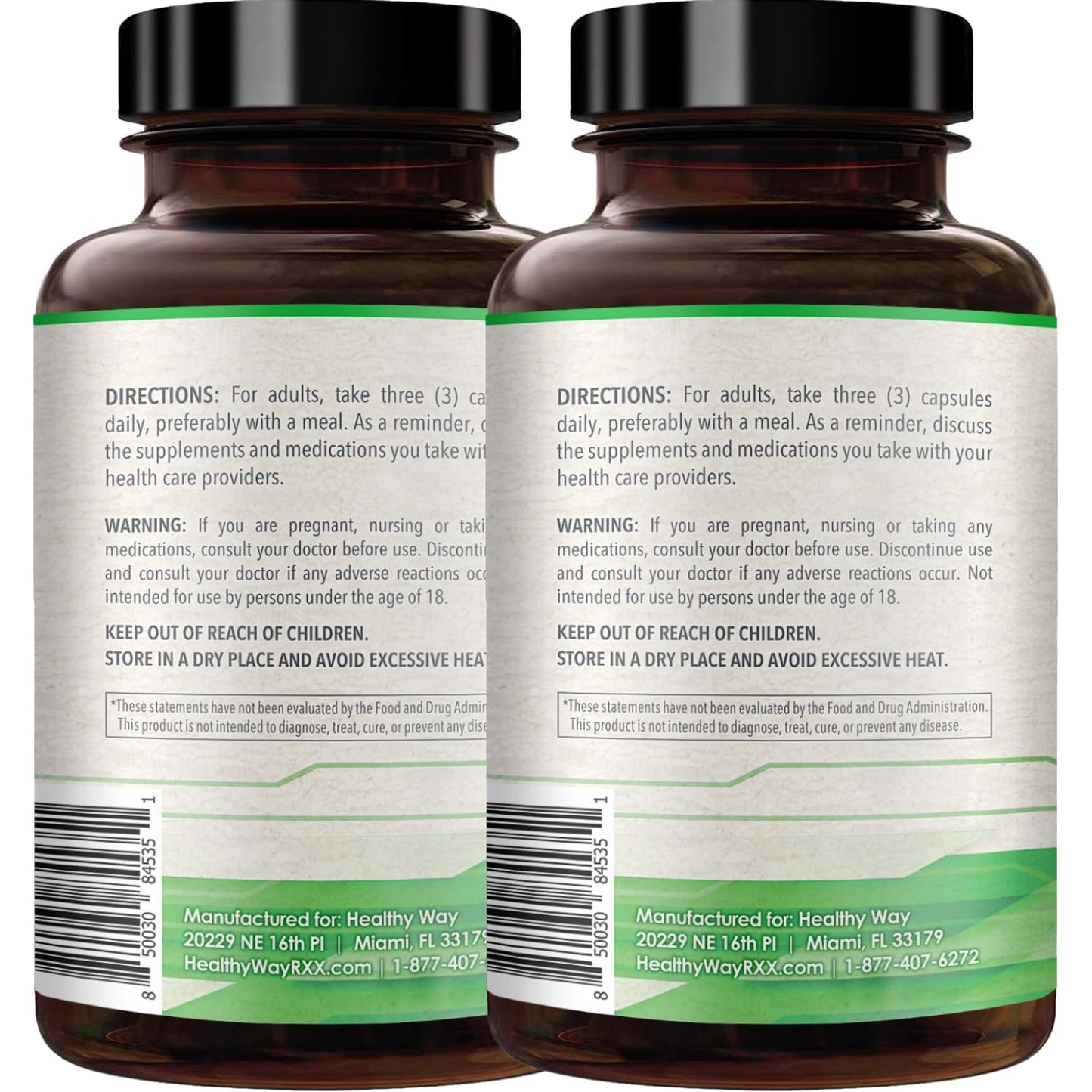 HealthyWayRx SAM-e Supplement Capsules 1500mg, 360 Capsules