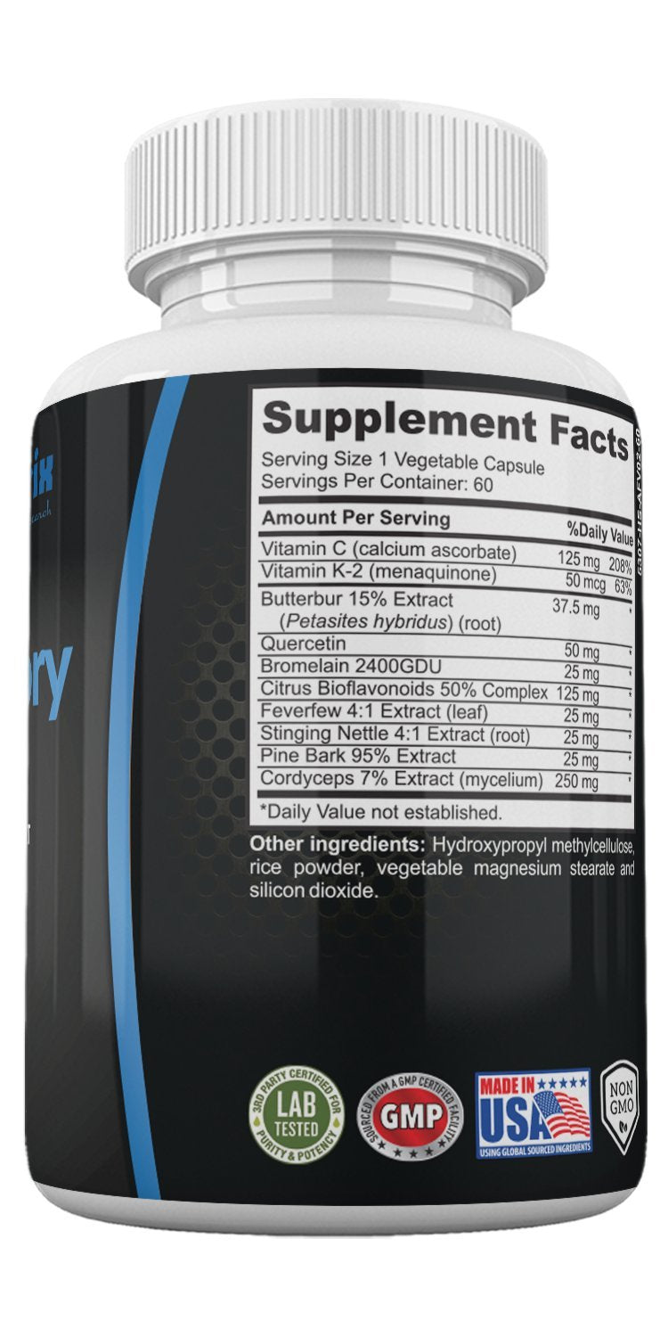 N NEONUTRIX NUTRITION, SCIENCE, RESEARCH Lung Detox Cleanse Supplement for Bronchial Wellness & Natural Respiratory Support – Vegetarian Friendly Nasal Decongestant, 60 Capsules