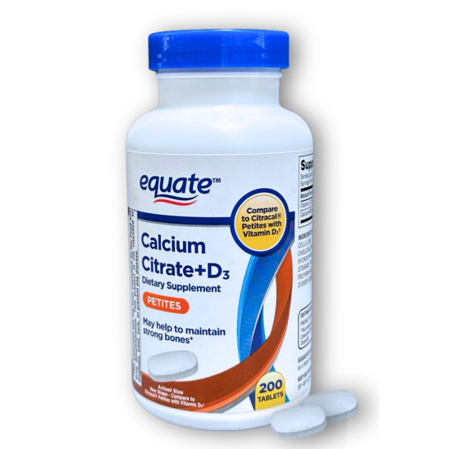 Fusion Shop Store Calcium Citrate Vitamin D3 200 Tablets