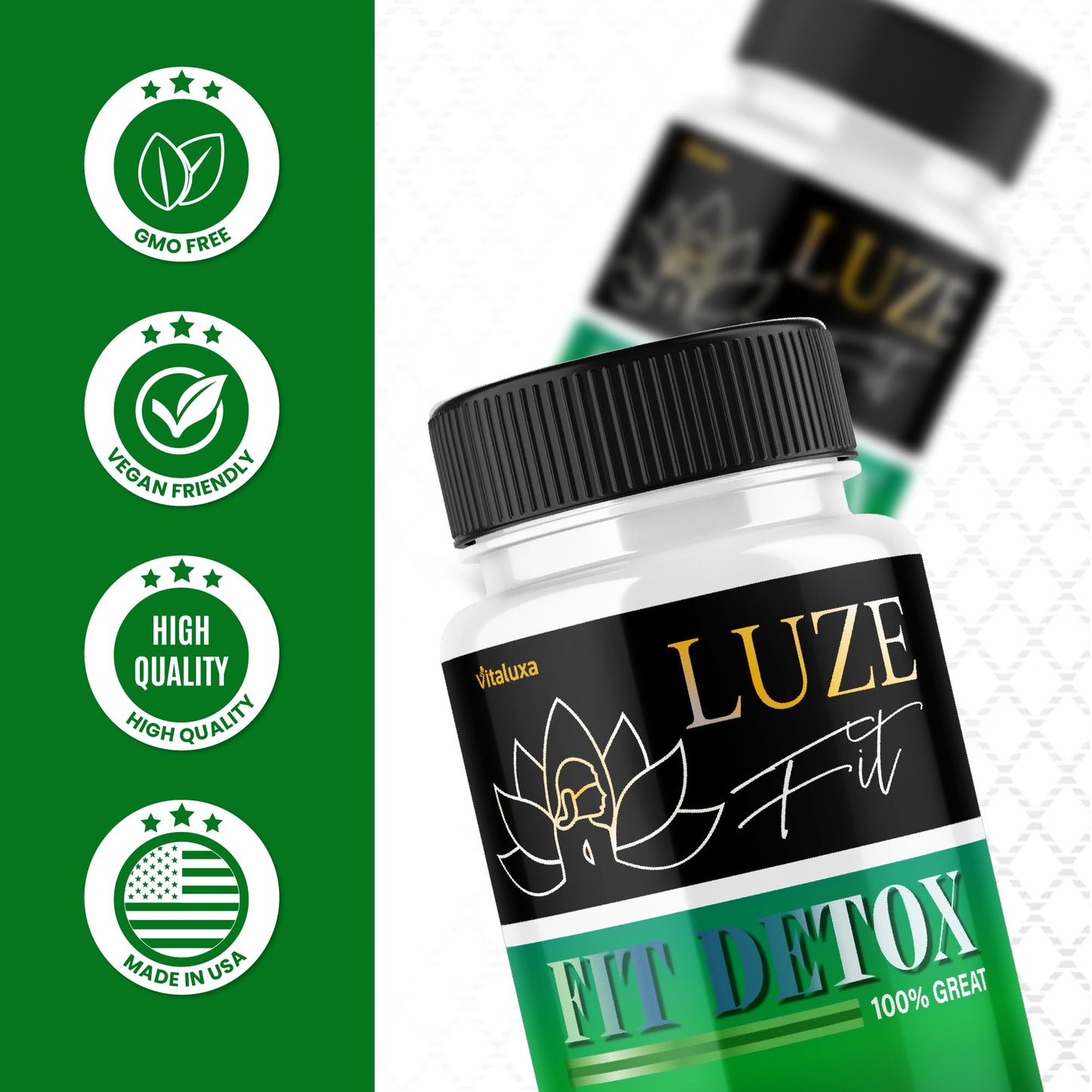 Vitaluxa Luze Fit Detox Capsules, 60 Capsules