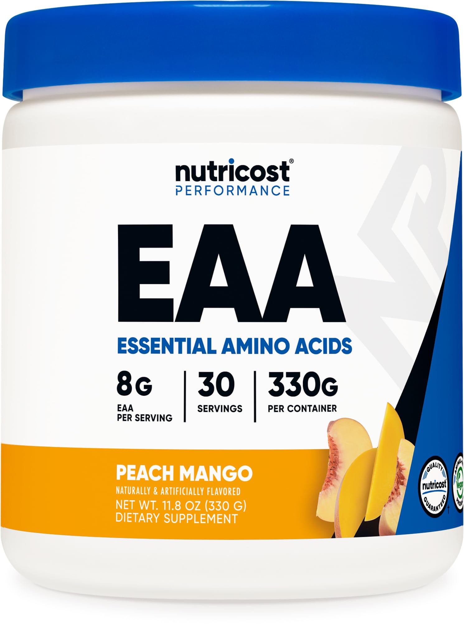 Nutricost EAA Powder 11.8 Ounce (Pack of 1) Peach Mango, 30 Servings