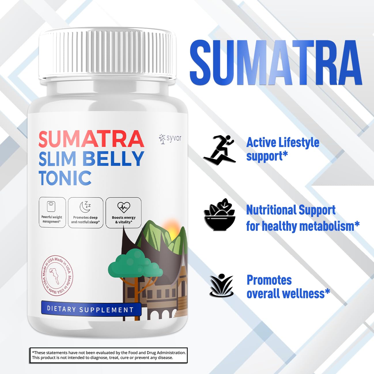 Syvor Sumatra SlimBelly Tonic Capsules 300 Capsules