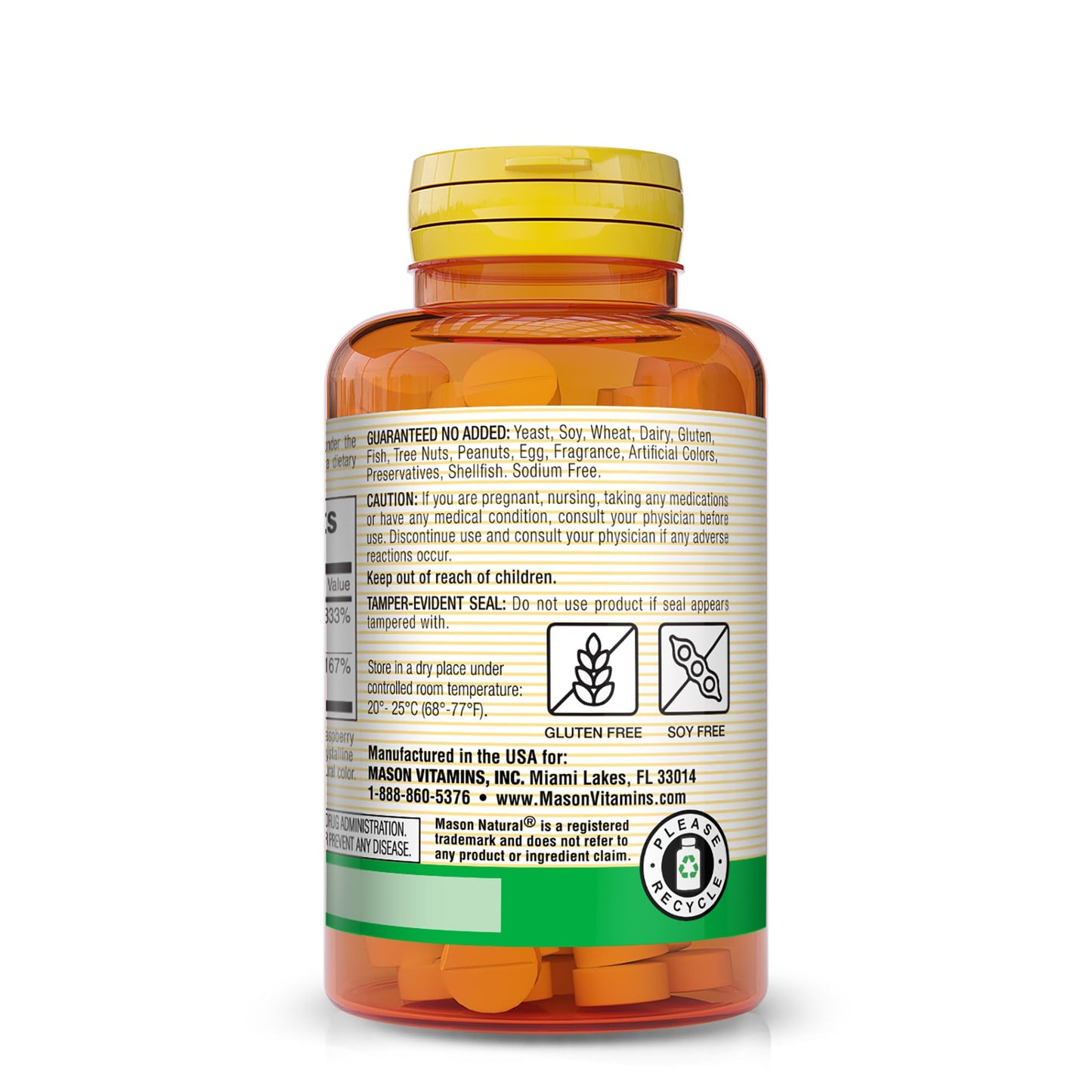 Mason Natural Vitamin B12 5,000 mcg (Cyanocobalamin), 30 Tablets