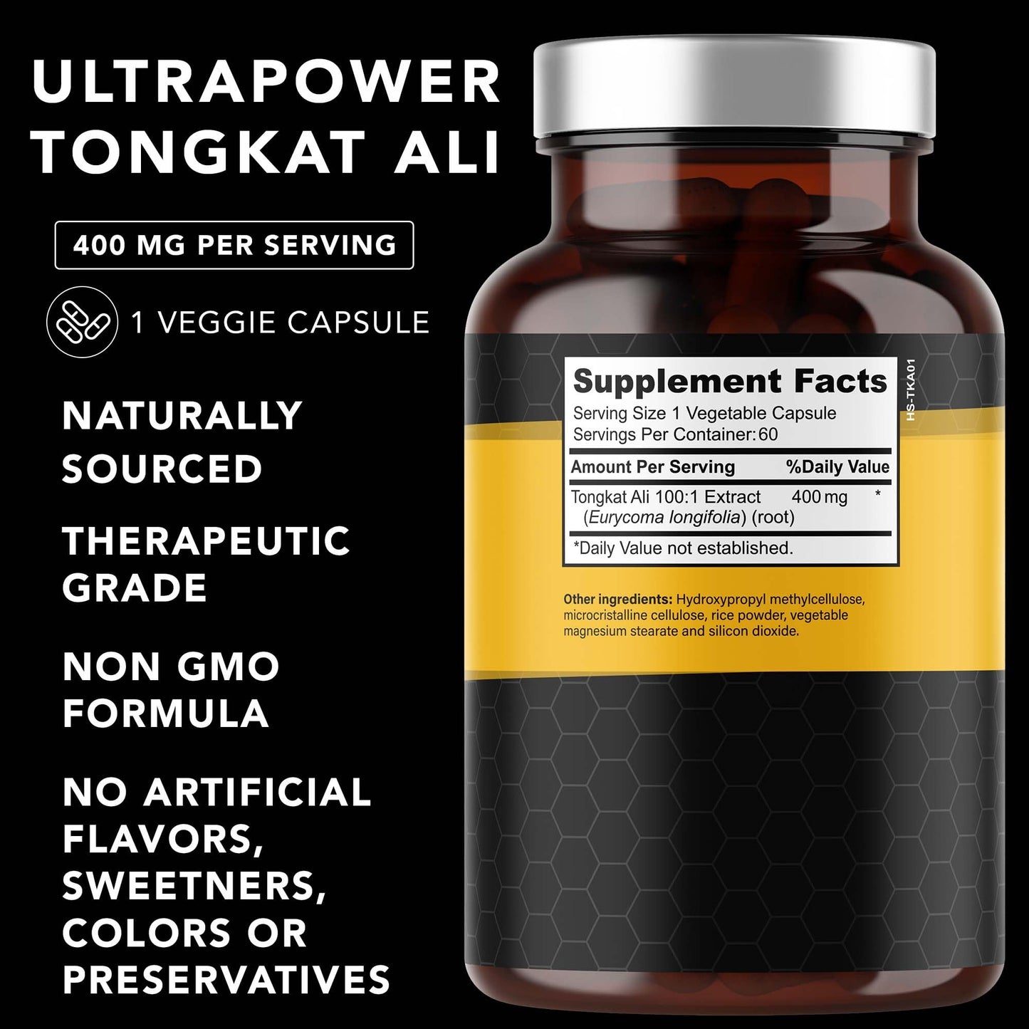 PLANT.O NUTRITION Tongkat Ali Ultrapower Longjack Extract Supplement for Stamina, Strength, Endurance, Lean Muscle Growth & Recovery Men's Pre Workout Supplement Capsule, 60 Count