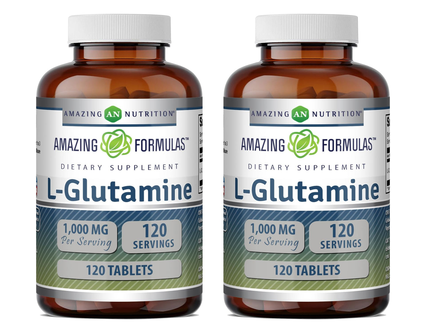 Amazing Nutrition L-Glutamine 1000 mg Tablets, 120 Count