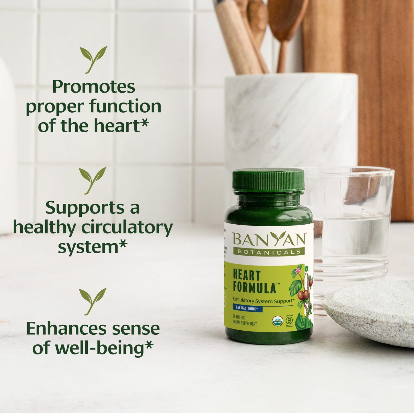 Banyan Botanicals Organic Heart Formula 90 Tablets