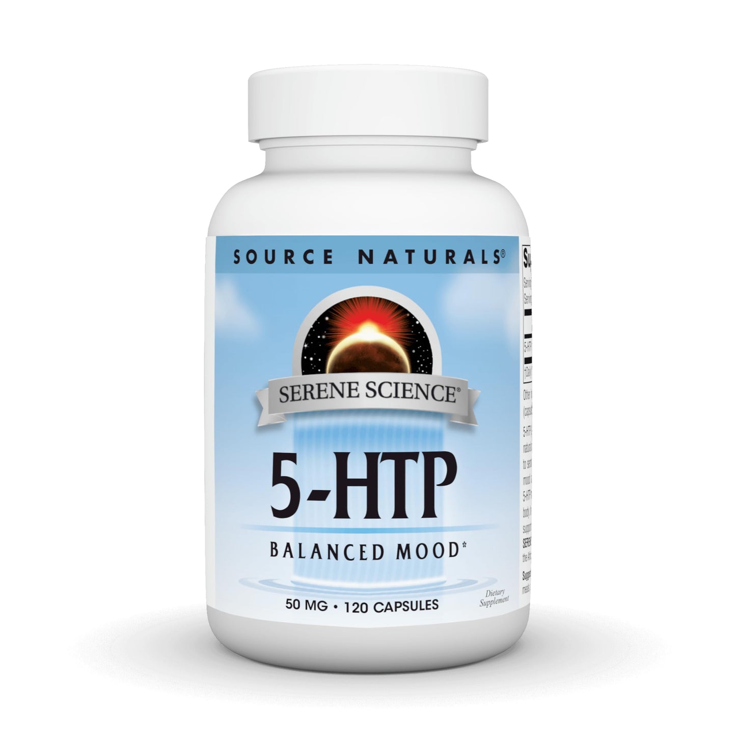 Source Naturals Serene Science 5-HTP - Balanced Mood 50 mg Capsules, 120 Count