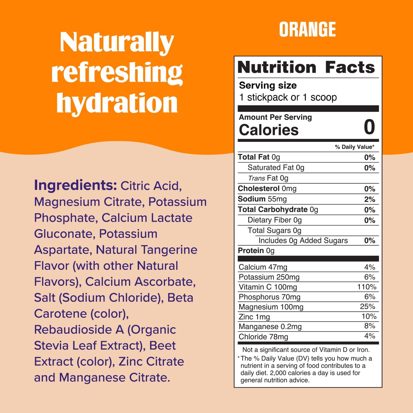 Ultima Replenisher Orange Electrolyte Packets Powder, 20 Count