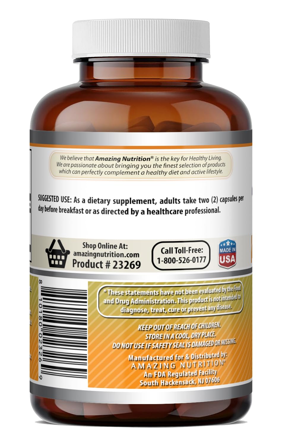 Amazing Nutrition Mastic Gum Supplement 1000 mg Per Serving Capsule, 120 Capsules