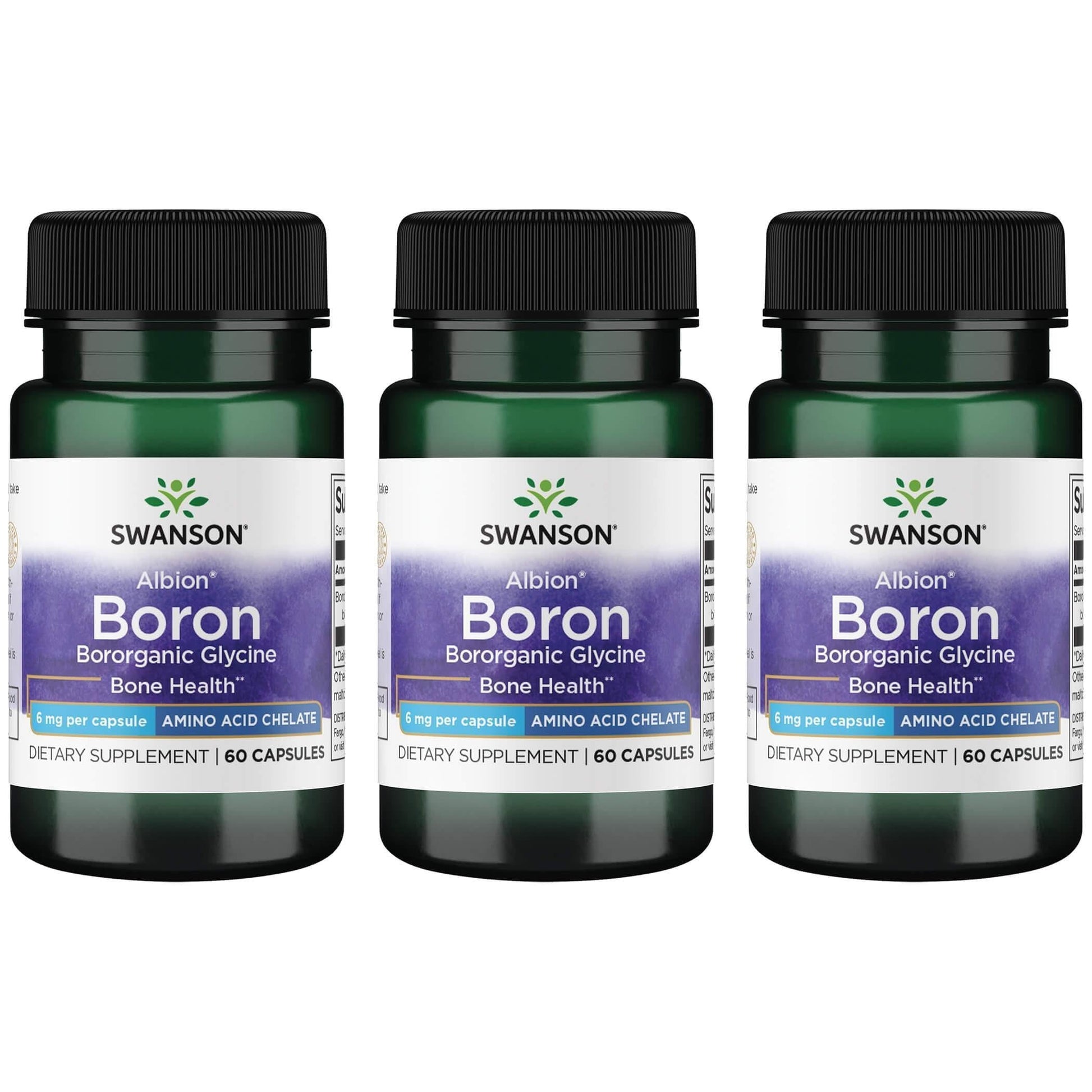 Swanson Boron from Albion Boroganic Glycine Supplement Capsules 180 Count