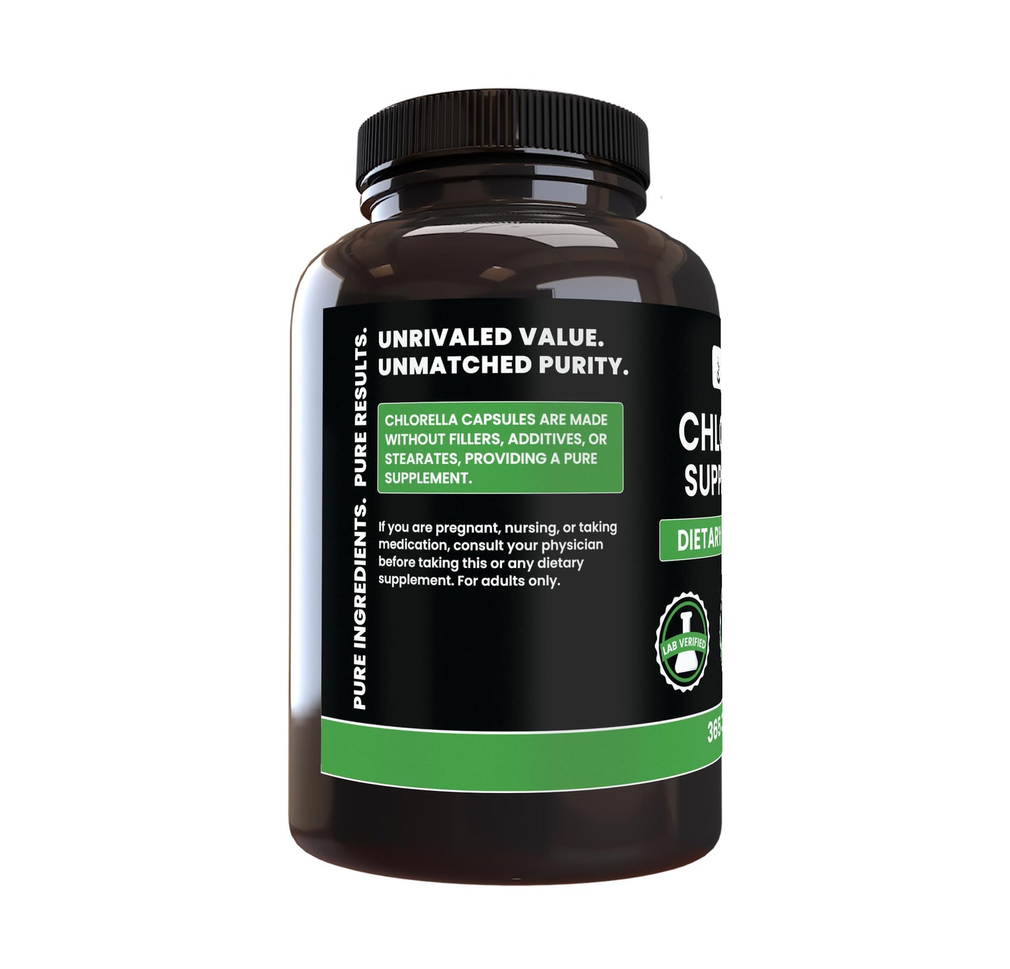 Pure Original Ingredients Chlorella Capsules 365