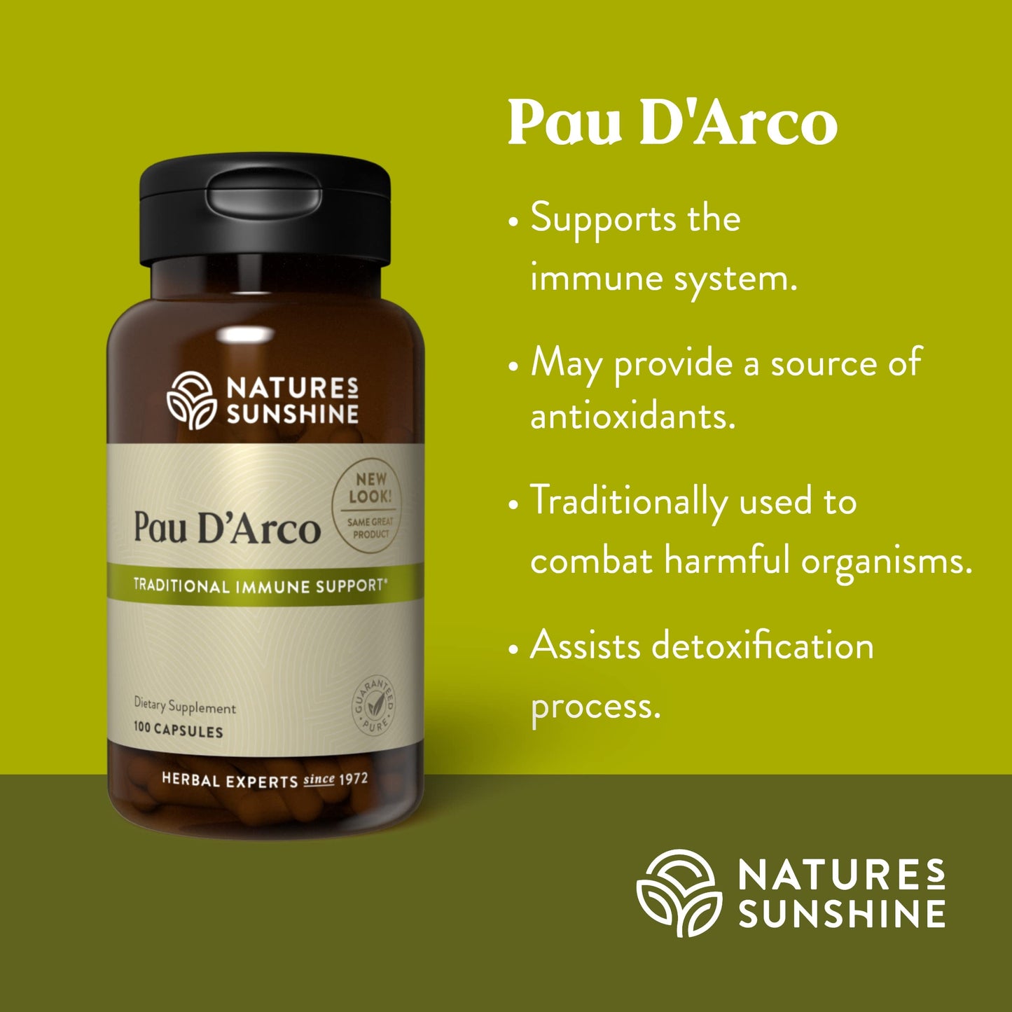 Nature's Sunshine Pau D'Arco Capsule 100 Count