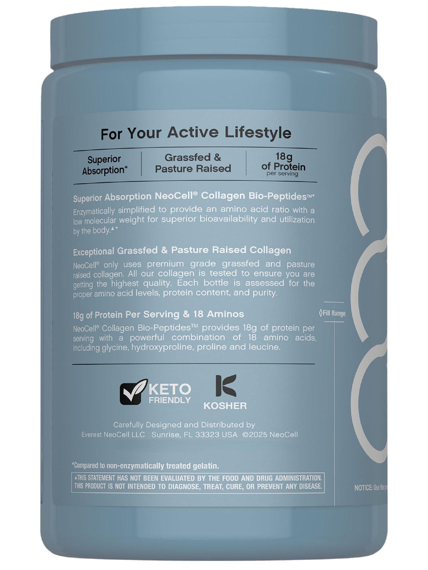 NeoCell Collagen Bio-Peptides Powder 10 oz