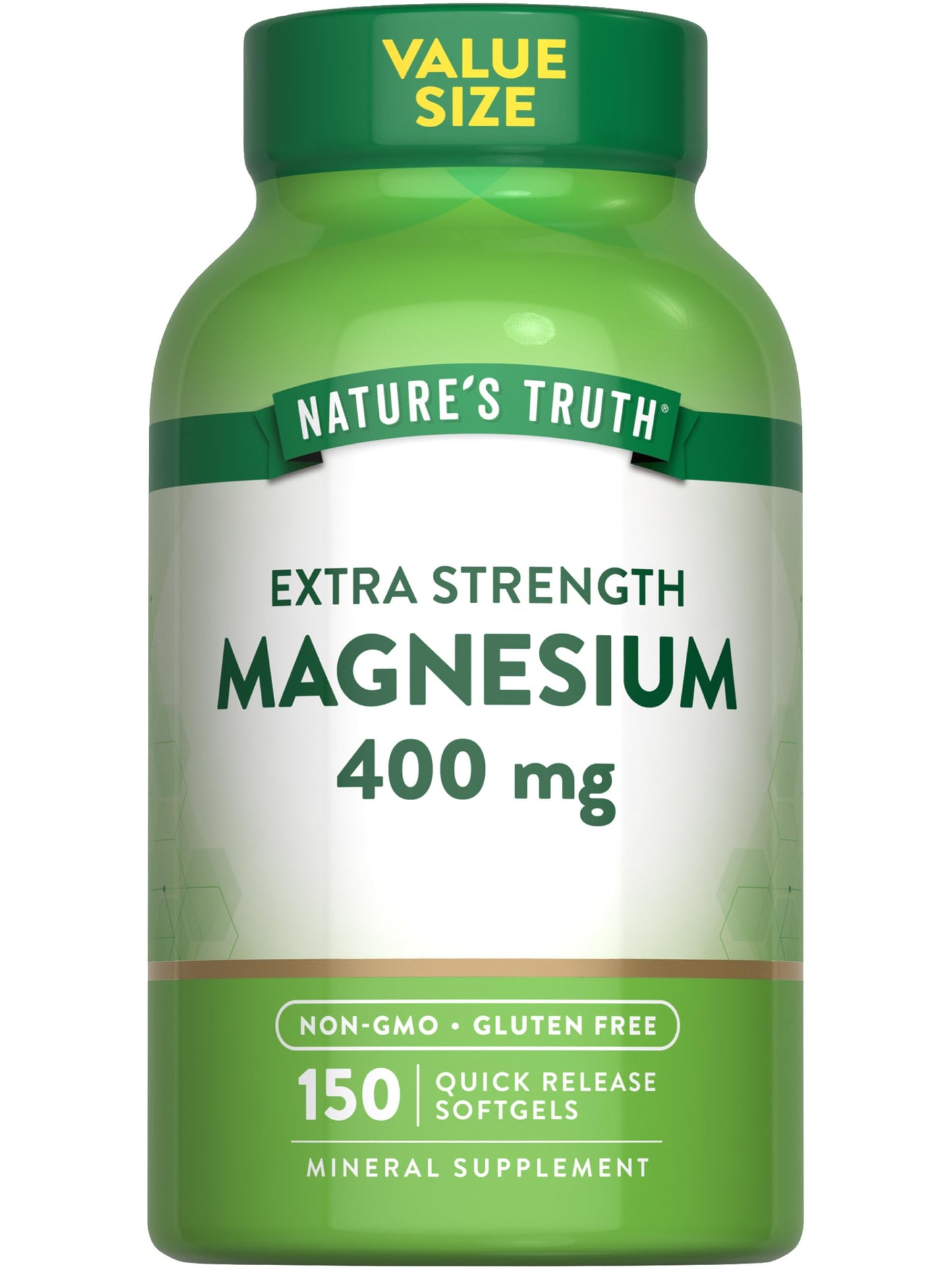 Nature's Truth Magnesium Supplement Softgels 150 Count