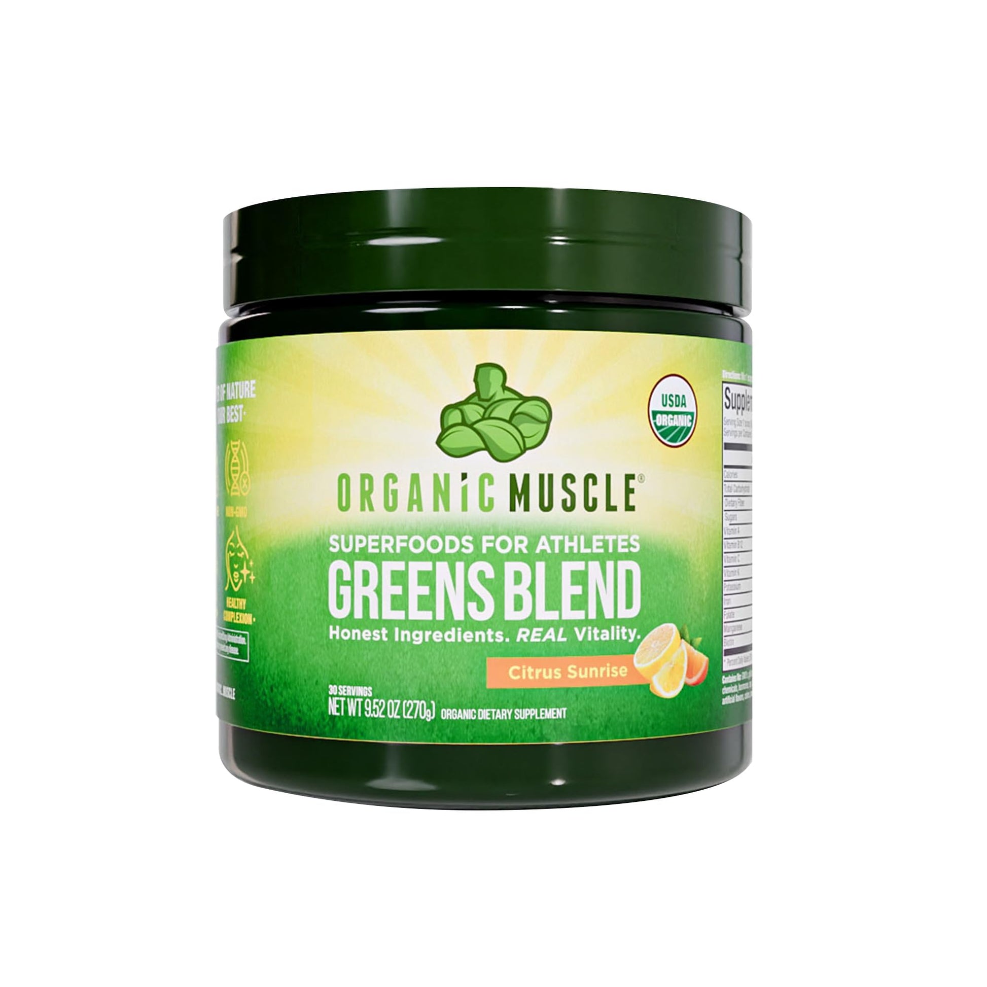 Organic Muscle Super Greens Powder 30 Servings