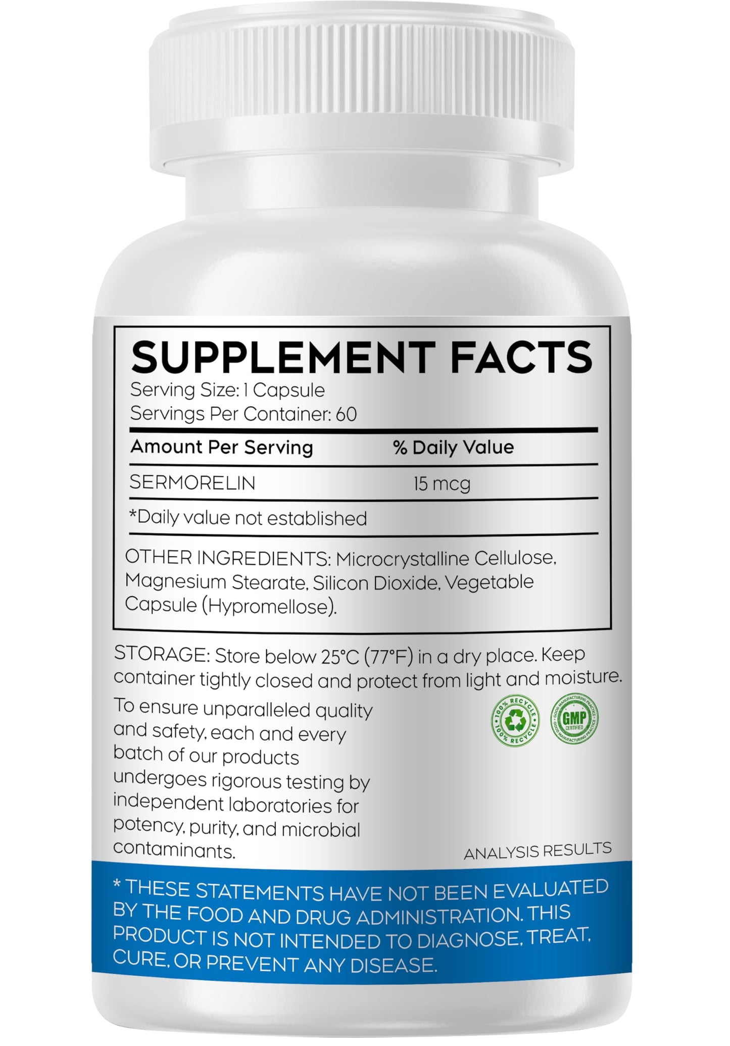 HAUVIEIUM'VITA Sermorelin 15mg Capsule 60 Count