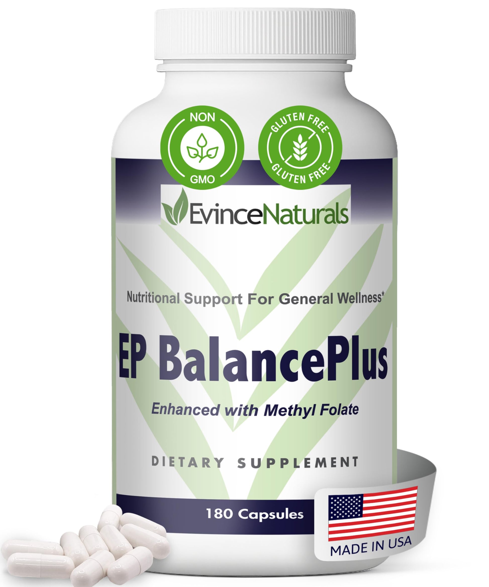 EvinceNaturals EP BalancePlus Multivitamin for Adults 180 Capsules