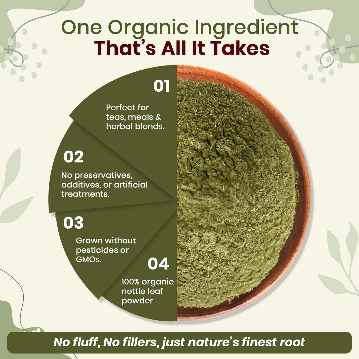 Organic Way Nettle Leaf Powder, 16 oz