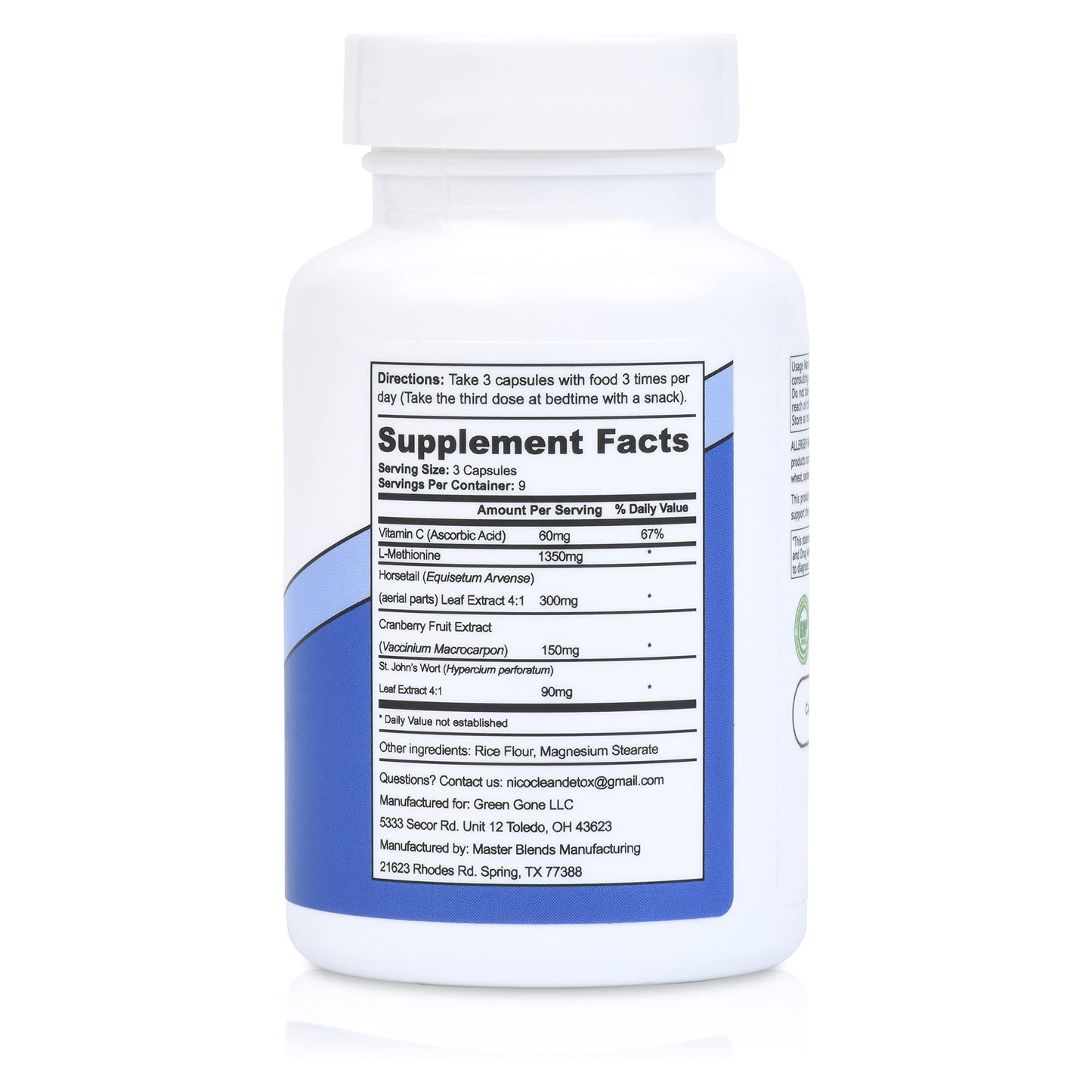 NICOCLEAN 3 Day Nicotine Detox Capsule, 1 Count