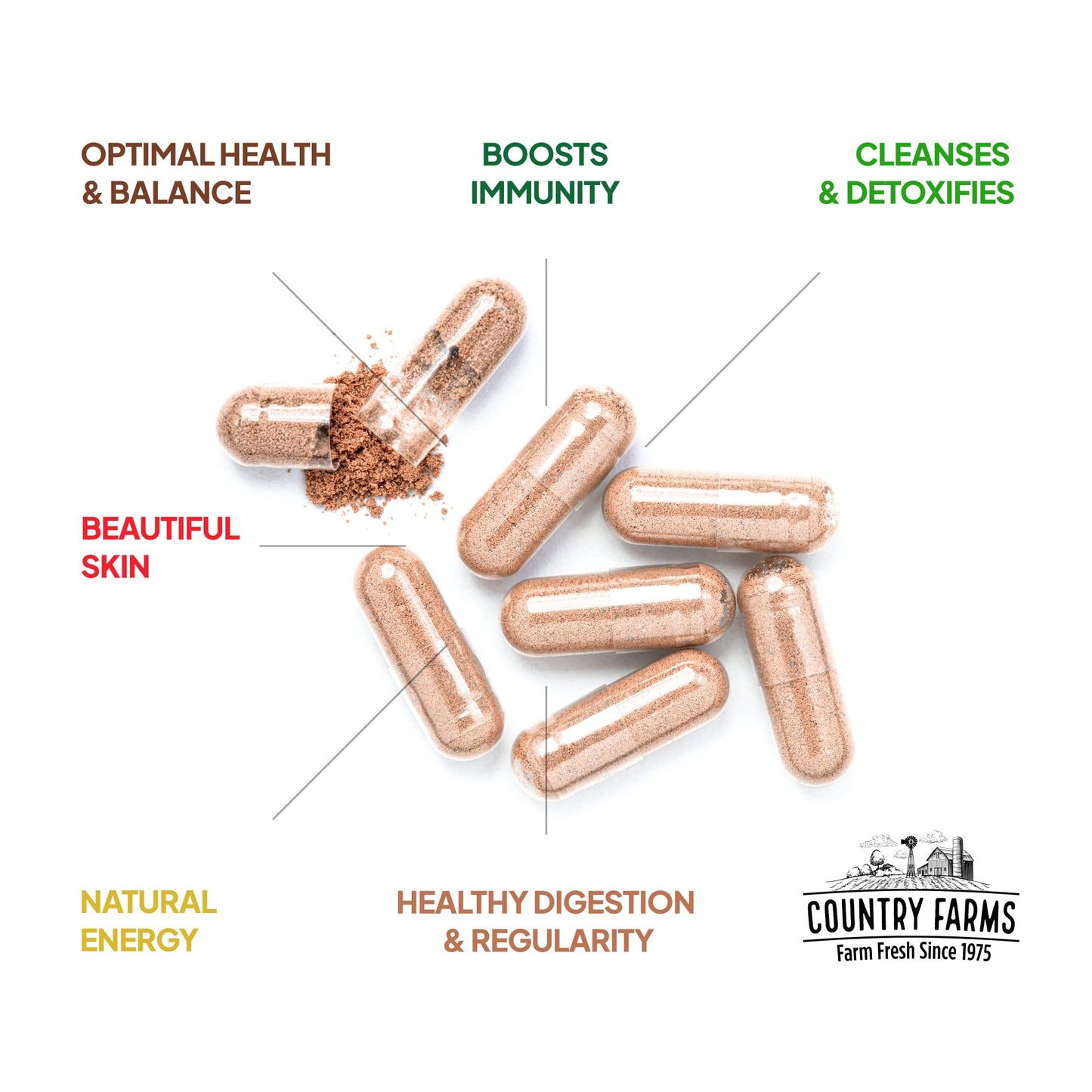 Country Farms Irish Sea Moss, 90 Capsules