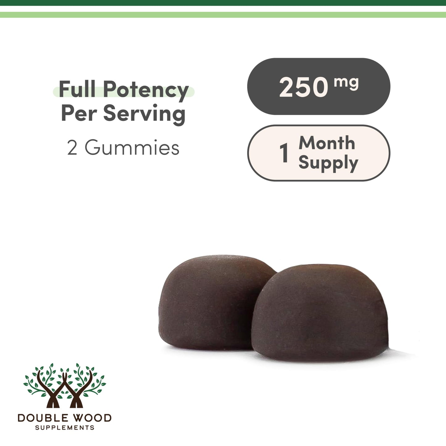 Double Wood Supplements Mushroom Gummies Supplement Gummy 60 Count