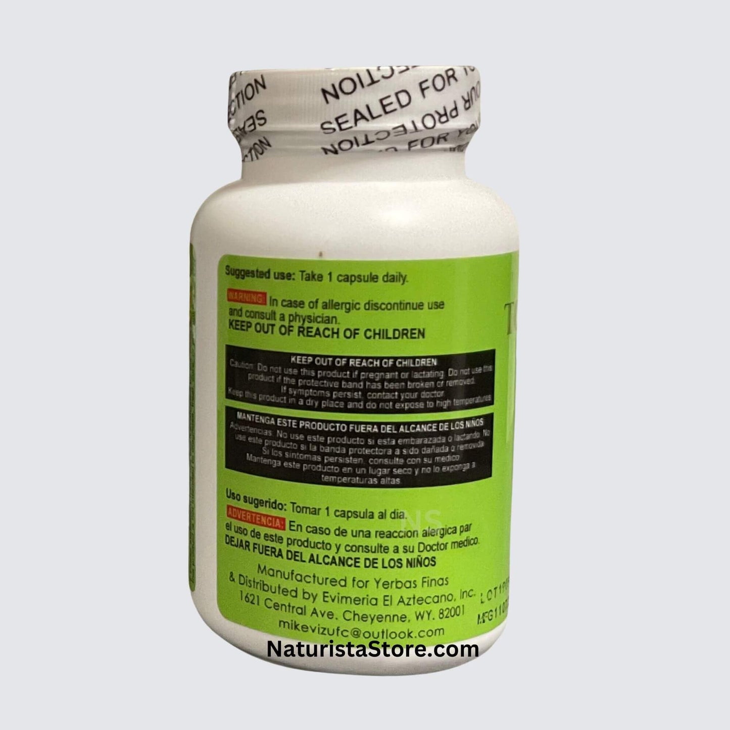 Generic Yerbas Finas Total Cleanse Detox Capsules, 90 Count