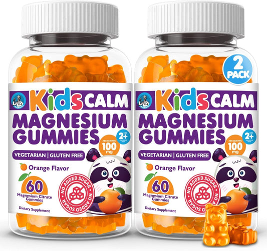 DR. MORITZ Sugar-Free Calm Magnesium Gummies for Kids and Adults - Non-GMO Magnesium Citrate Gummies - Orange Flavor, 120 Gummies