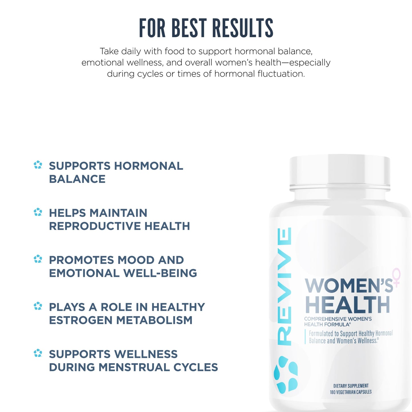 Revive Hormone Balance for Women – Hormone Support Supplement Powder 180