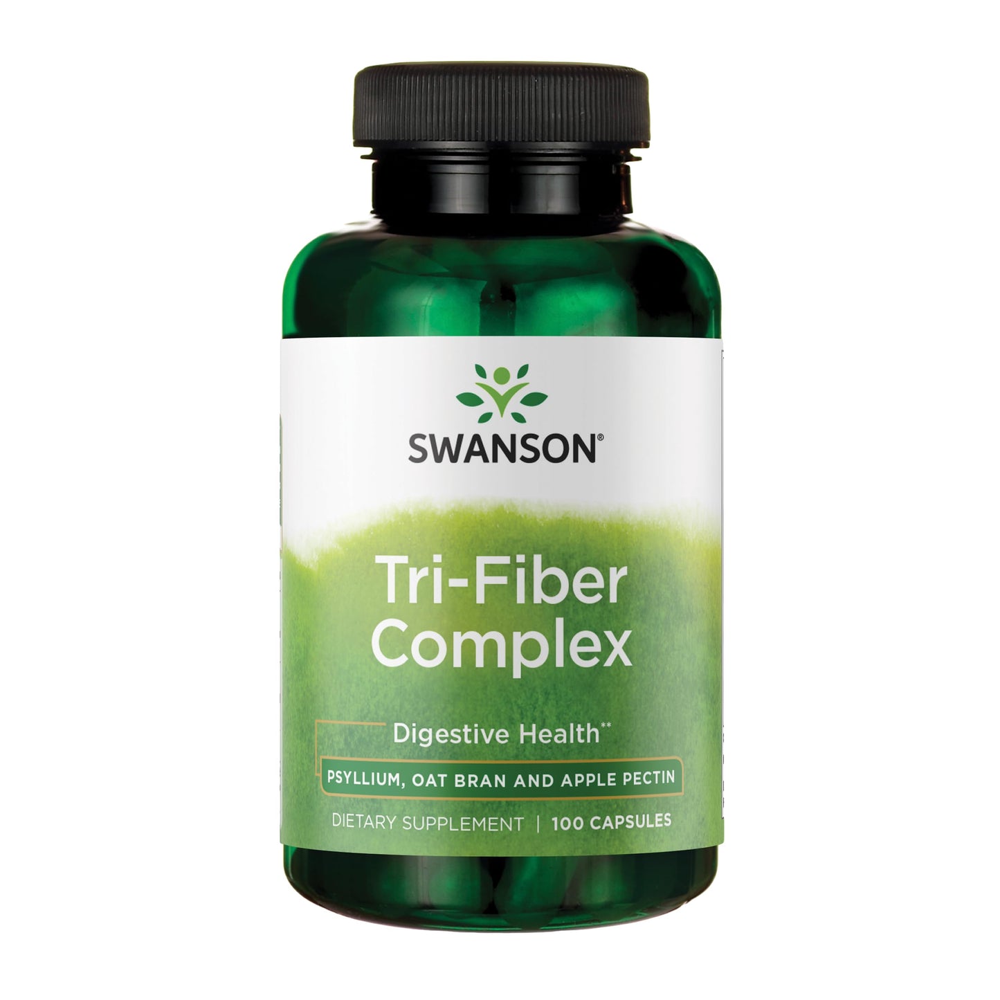 Swanson Tri-Fiber Complex Digestive Health Supplement 100 Capsules