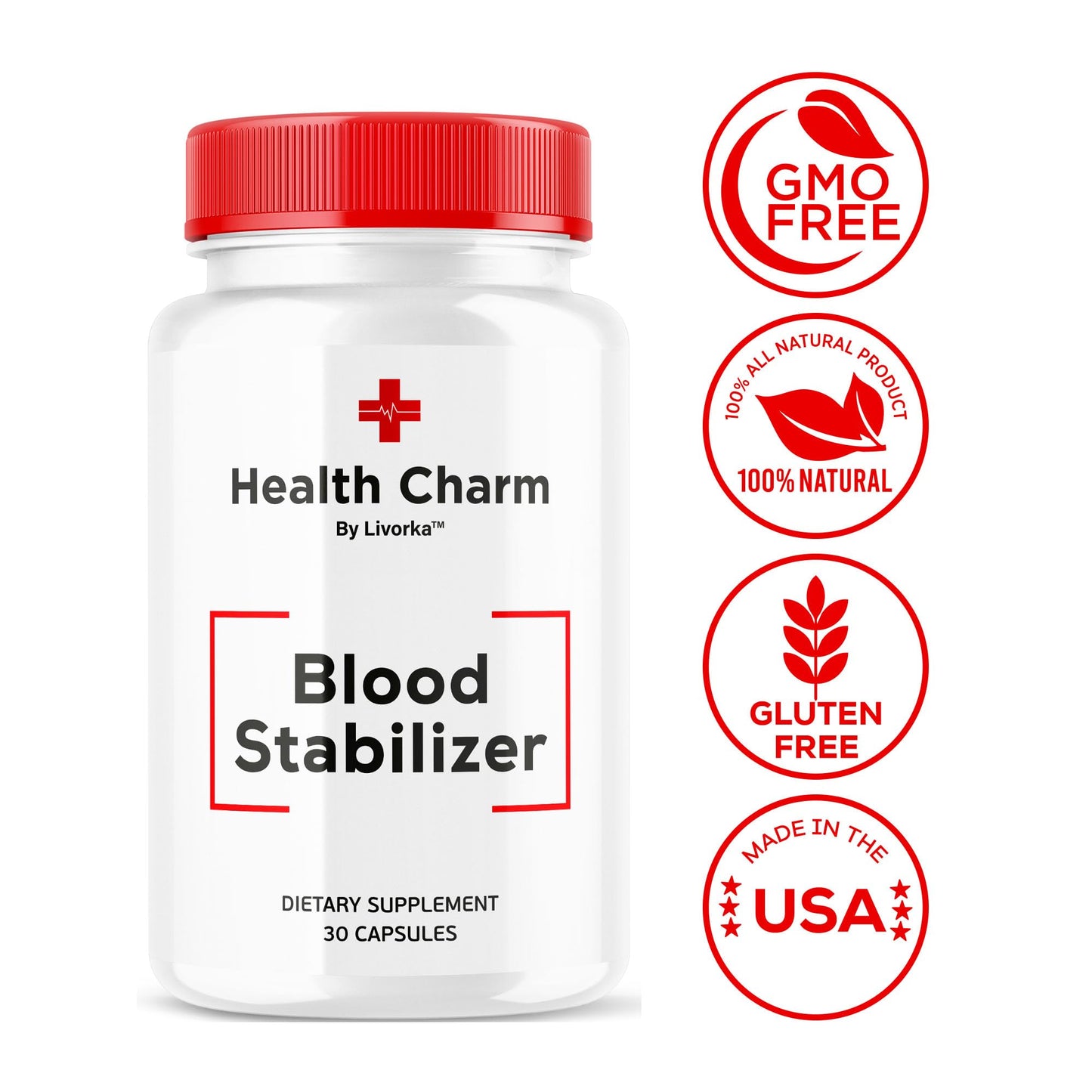 LIVORKA Health Charm Capsules Blood Support, 60 Capsules
