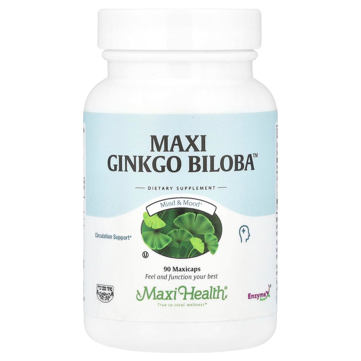 Maxi Health Ginkgo Biloba - Brain and Circulation Formula 90 Capsules