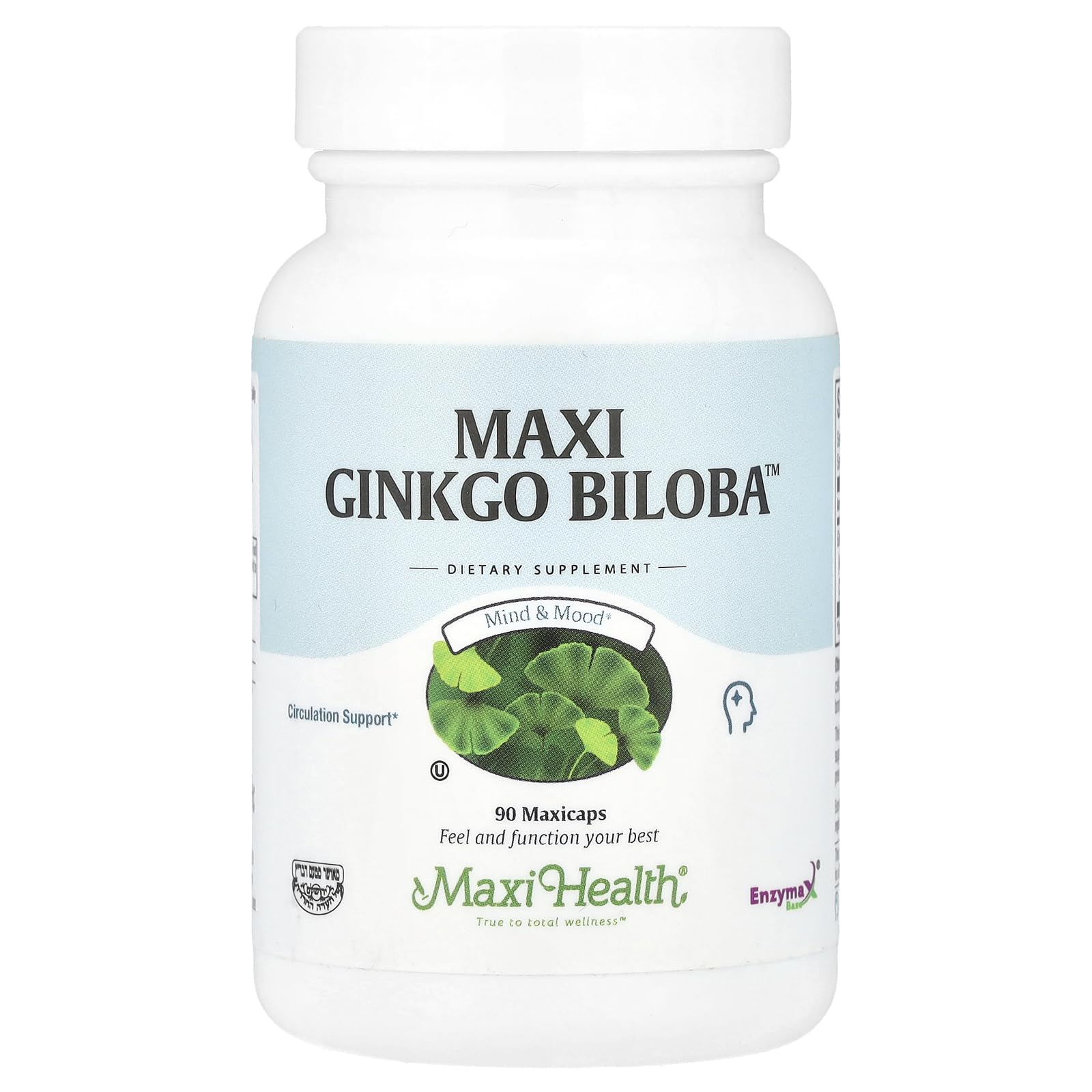 Maxi Health Ginkgo Biloba - Brain and Circulation Formula 90 Capsules