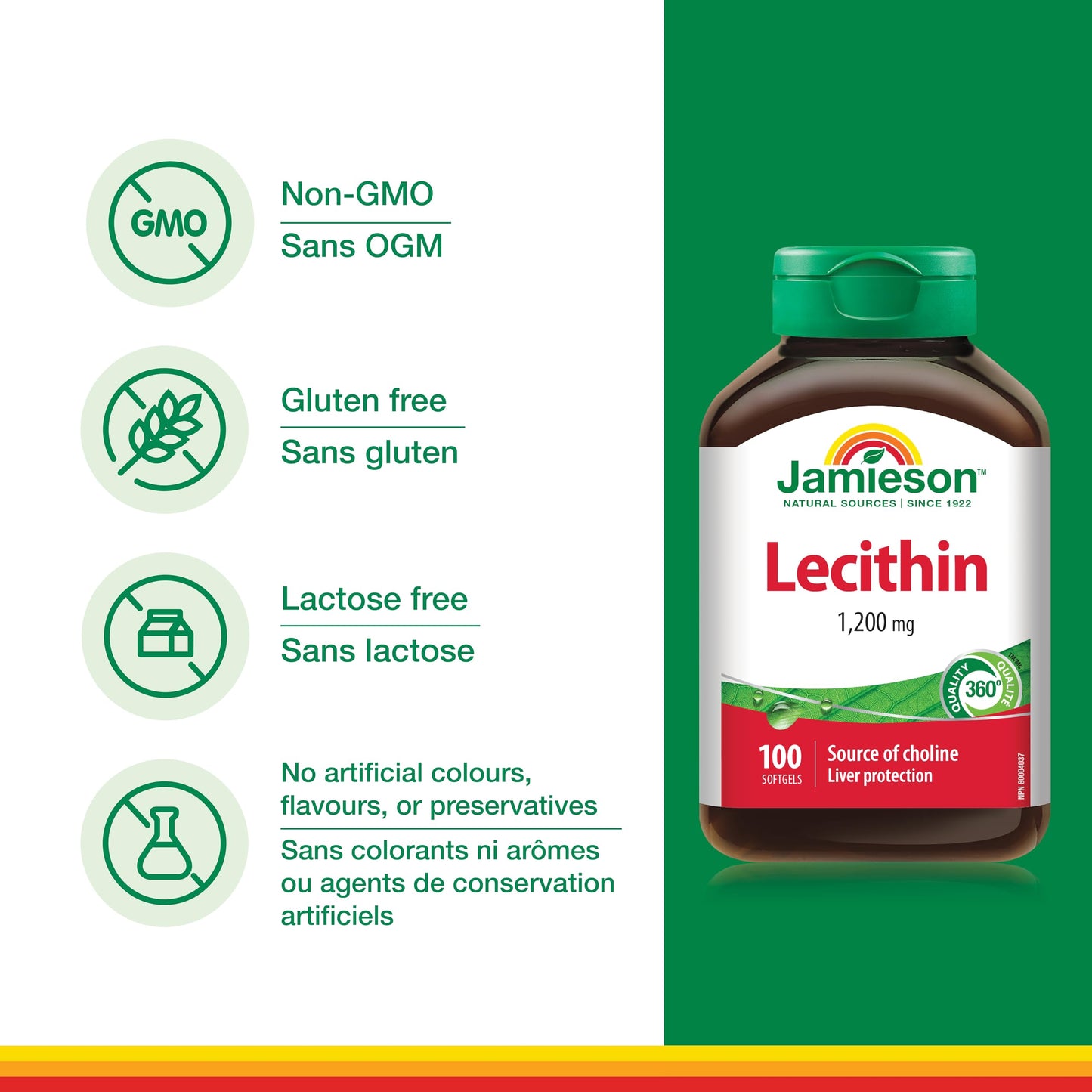 Jamieson Lecithin Capsule 100 Capsules