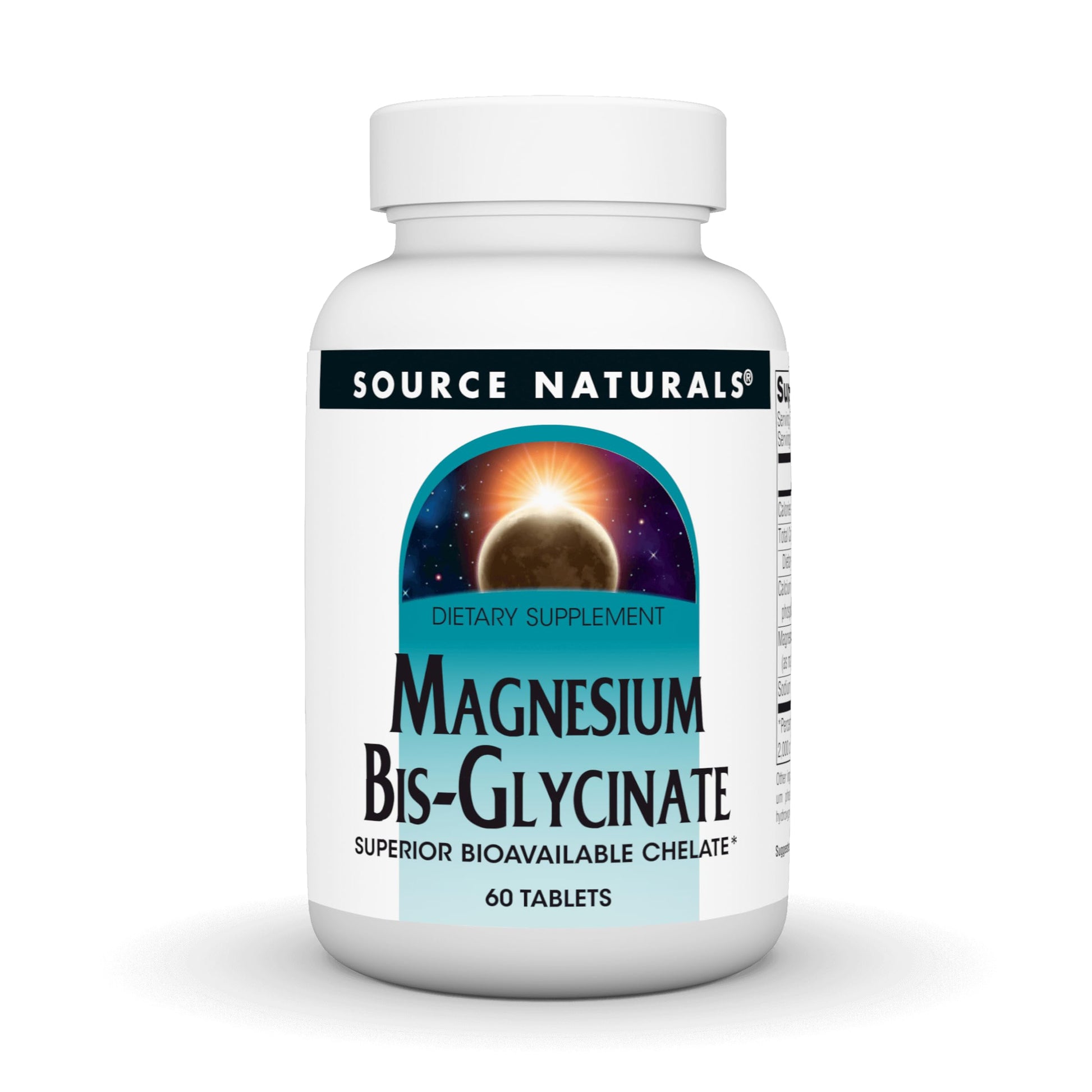 Source Naturals Magnesium Bis-Glycinate Tablets, 60 Count