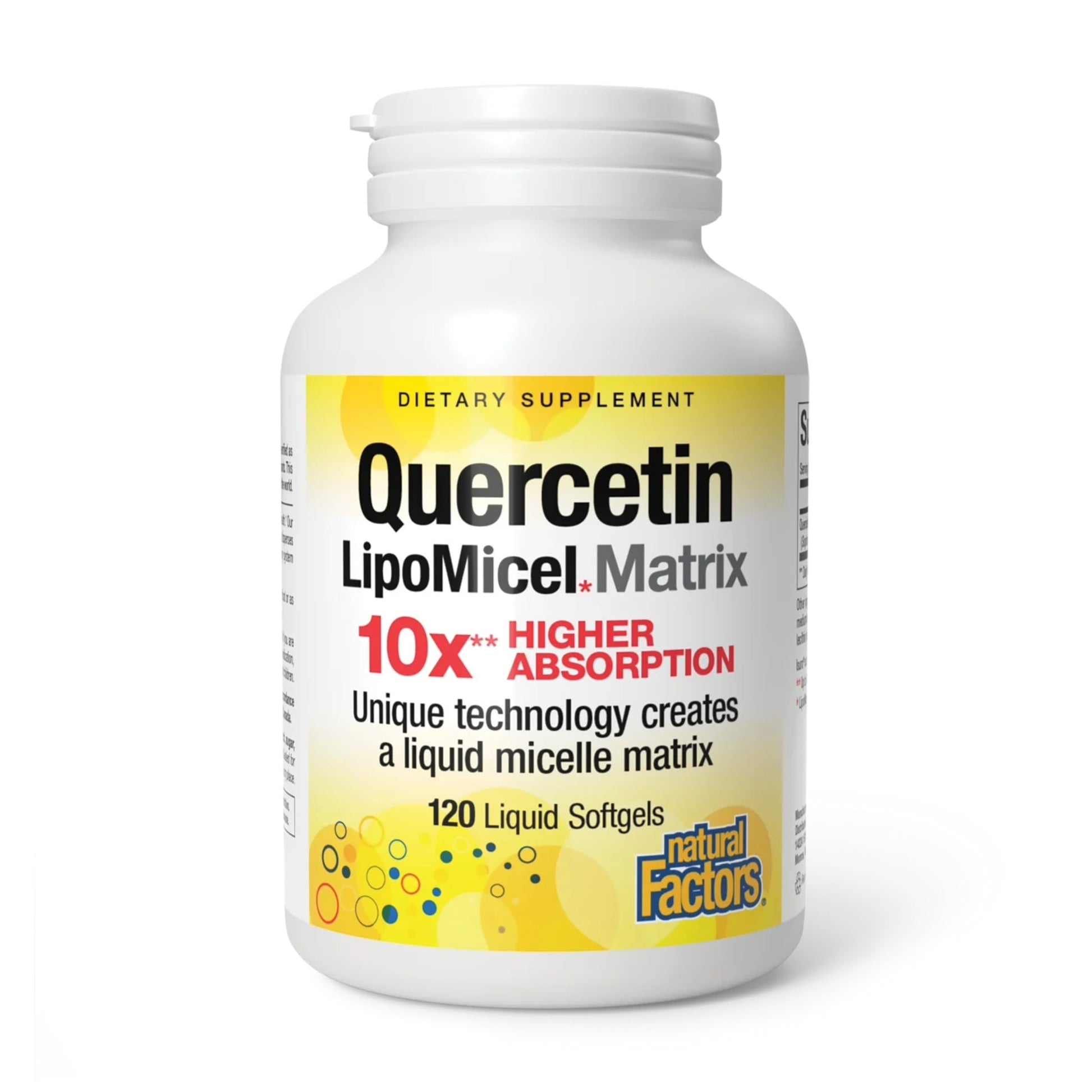 Natural Factors Quercetin LipoMicel Matrix Softgels 120 Count