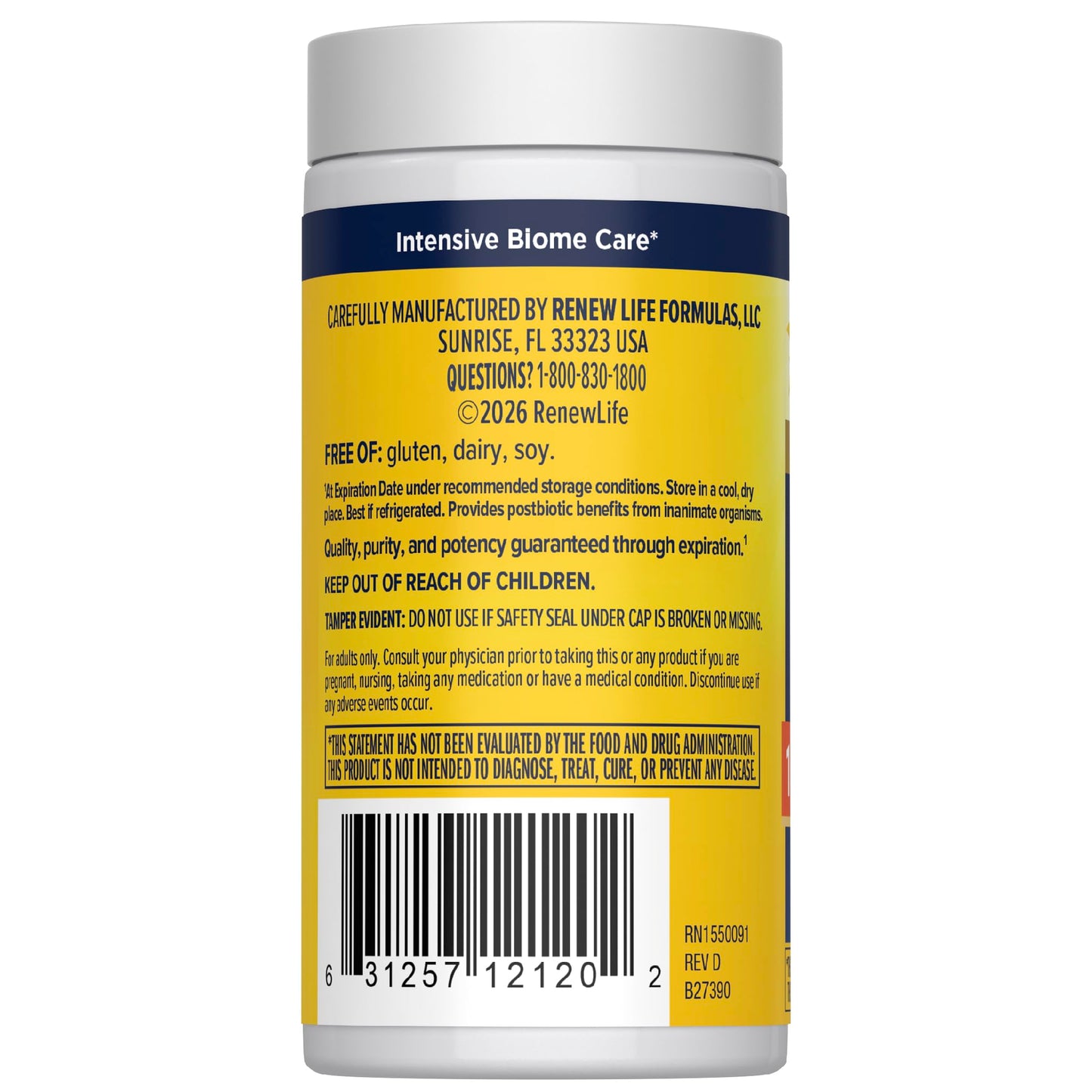 Renew Life Ultimate Flora Probiotic 150 Billion CFU Capsule, 30 Count