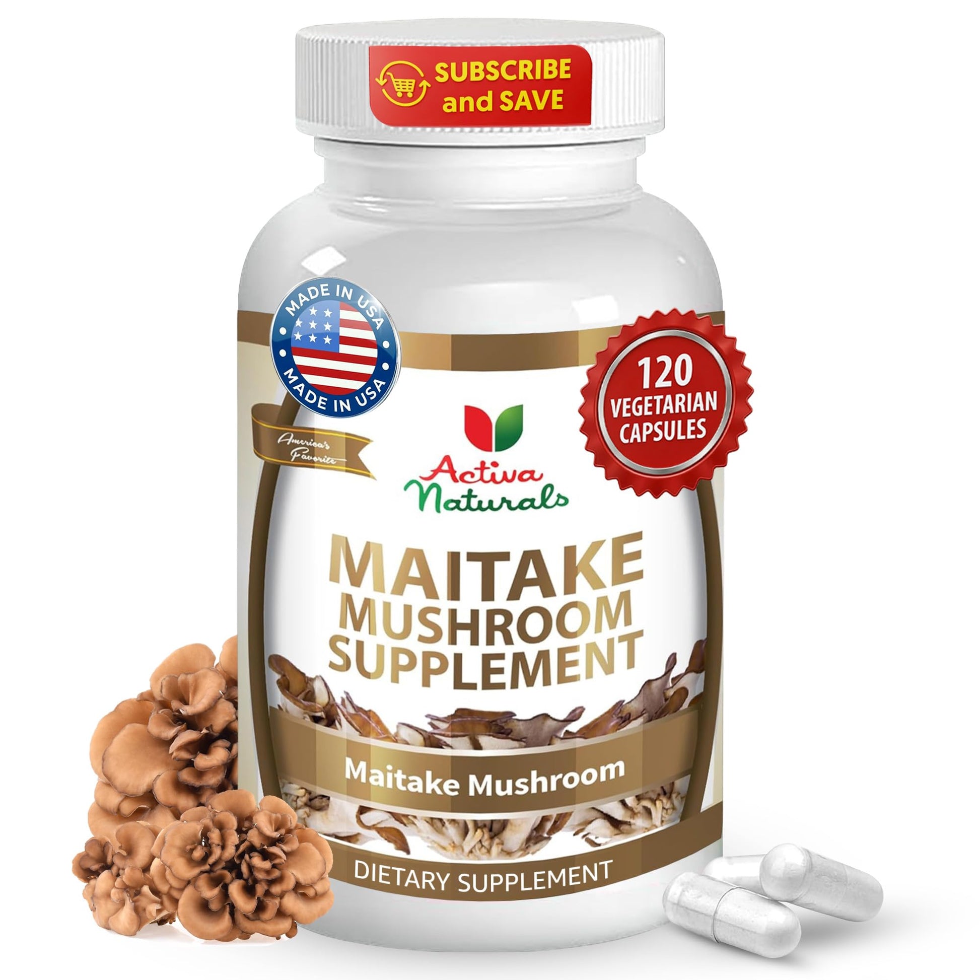 Activa Naturals Maitake Mushroom 120 Capsules