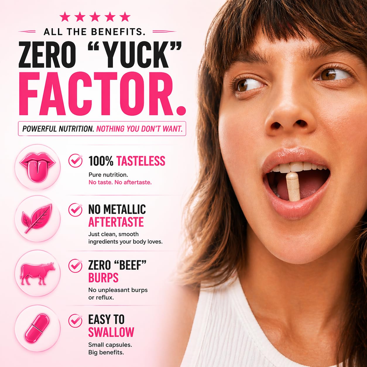 PRIMAL FURY Grass-Fed Beef Organ Supplement for Women, 60 Capsules