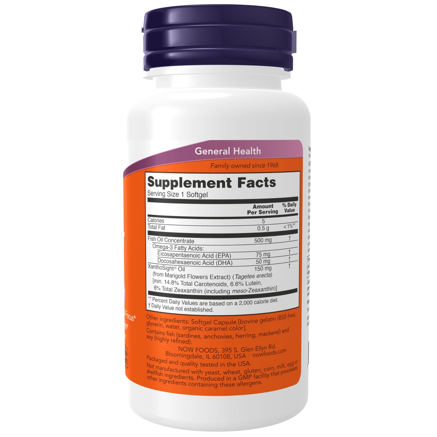 NOW Foods Macular Vision Softgel 50 Softgels