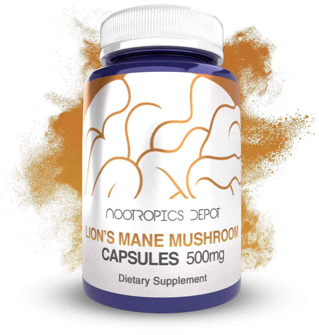 Nootropics Depot Lions Mane Mushroom Capsules 60 Count