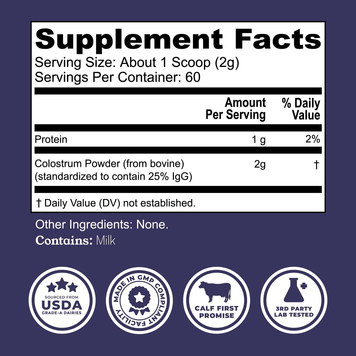Left Coast Performance Colostrum Powder 4.23 Ounce