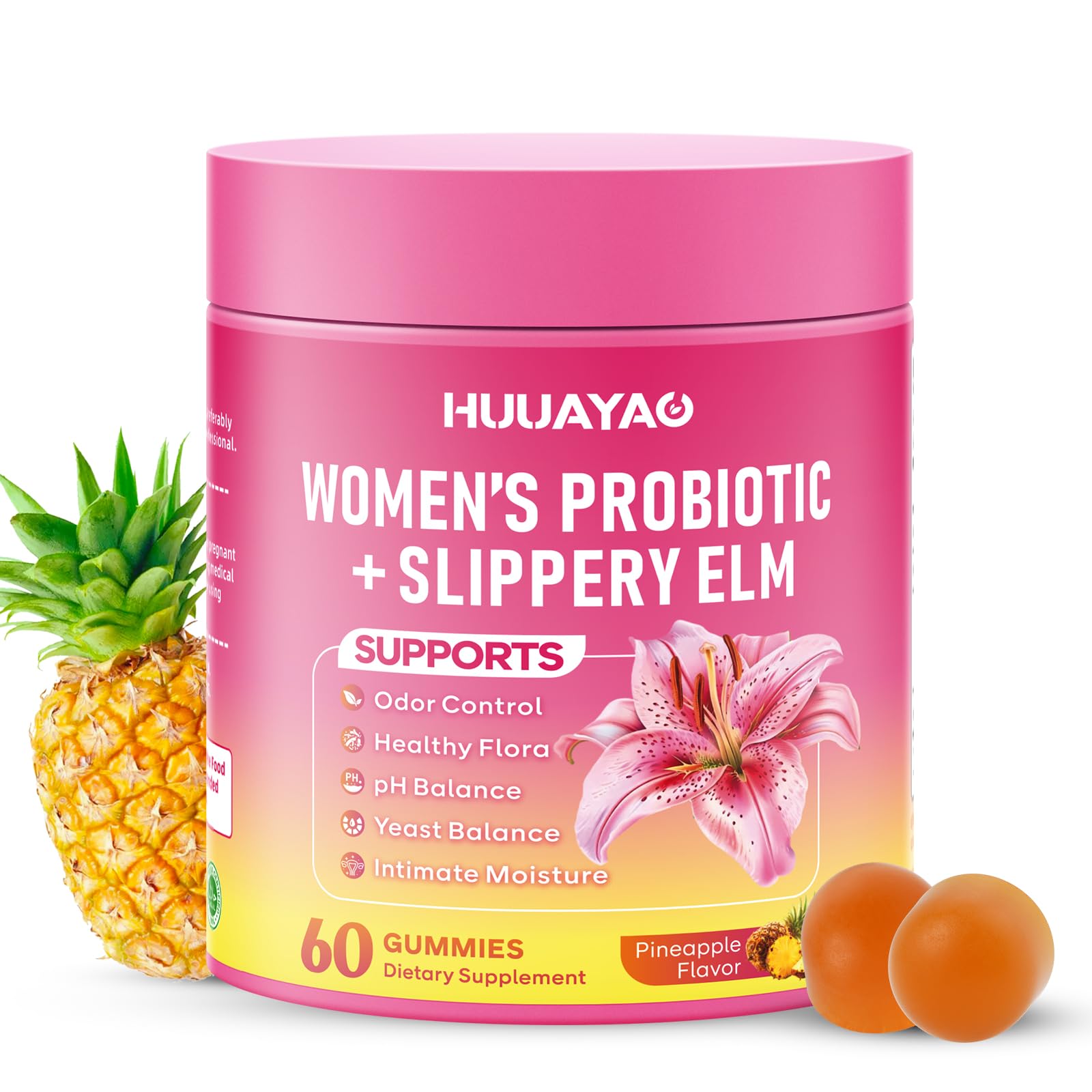 HUUAYAO Feminine Probiotics Gummies 60 Count