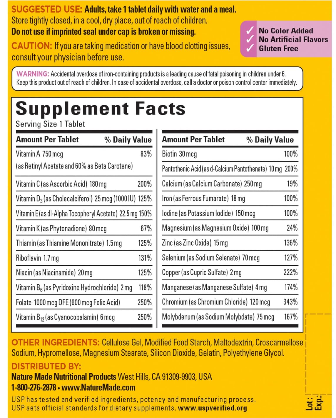 Nature Made Multivitamin for Women 300 Tablets