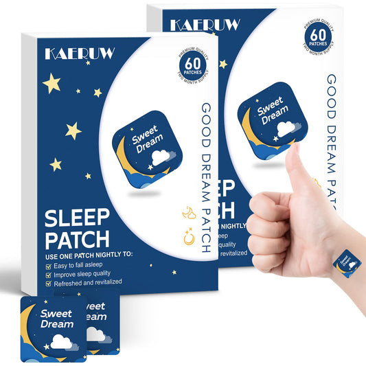 Kaeruw Sleep Caplets with Magnesium and Sour Cherry Extract, Plant-Based Sleep Aid, 120 Count