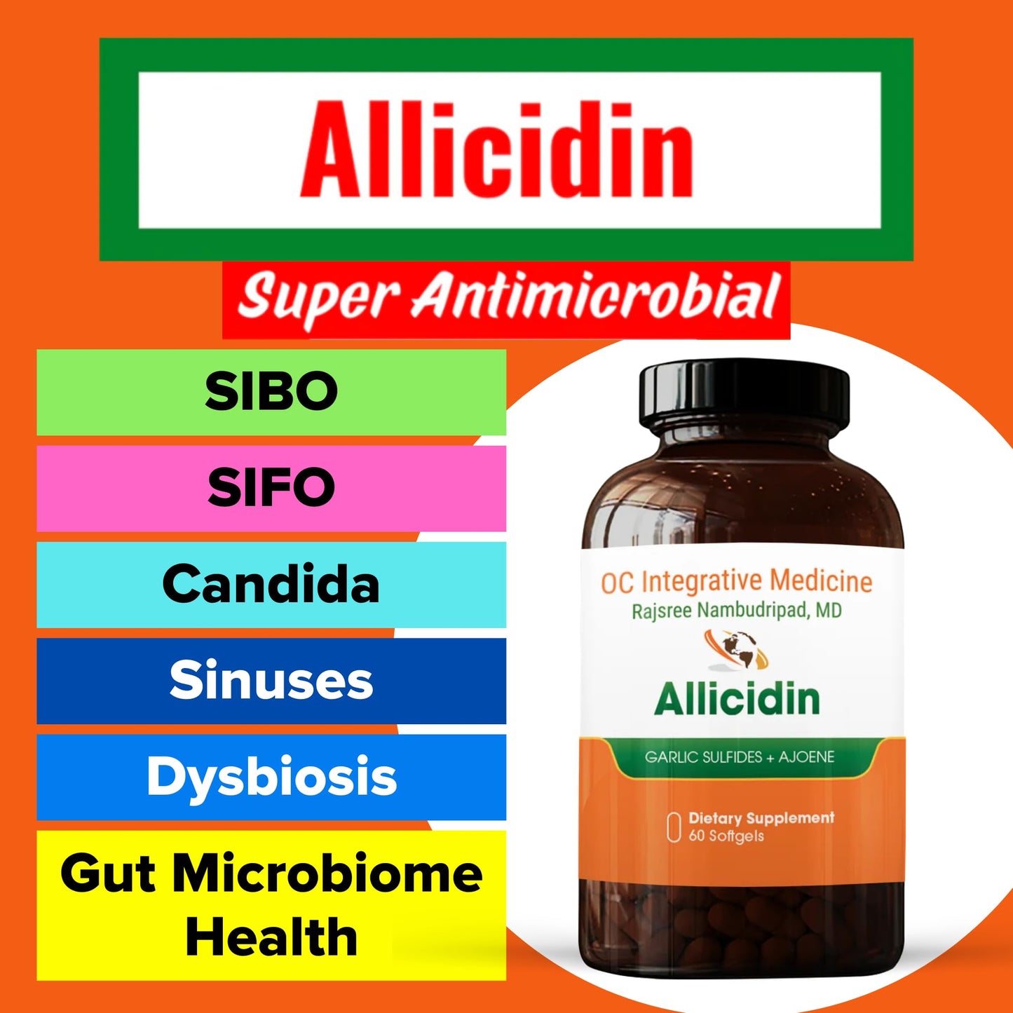 Dr. Rajsree Allicidin Softgels 60 Count