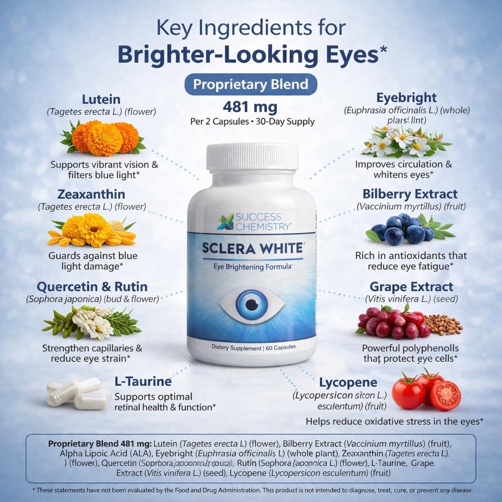 Success Chemistry Sclera White Eye Brightening Formula Capsule 60 Veggie CAPS