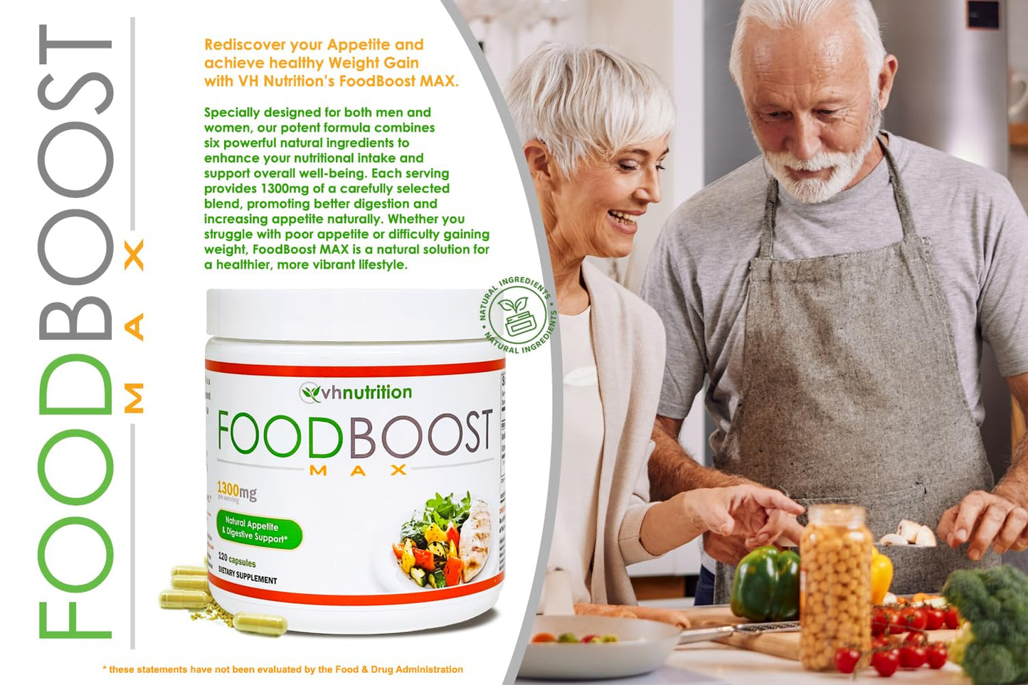 VH Nutrition FoodBoost MAX Capsules 240 Capsules