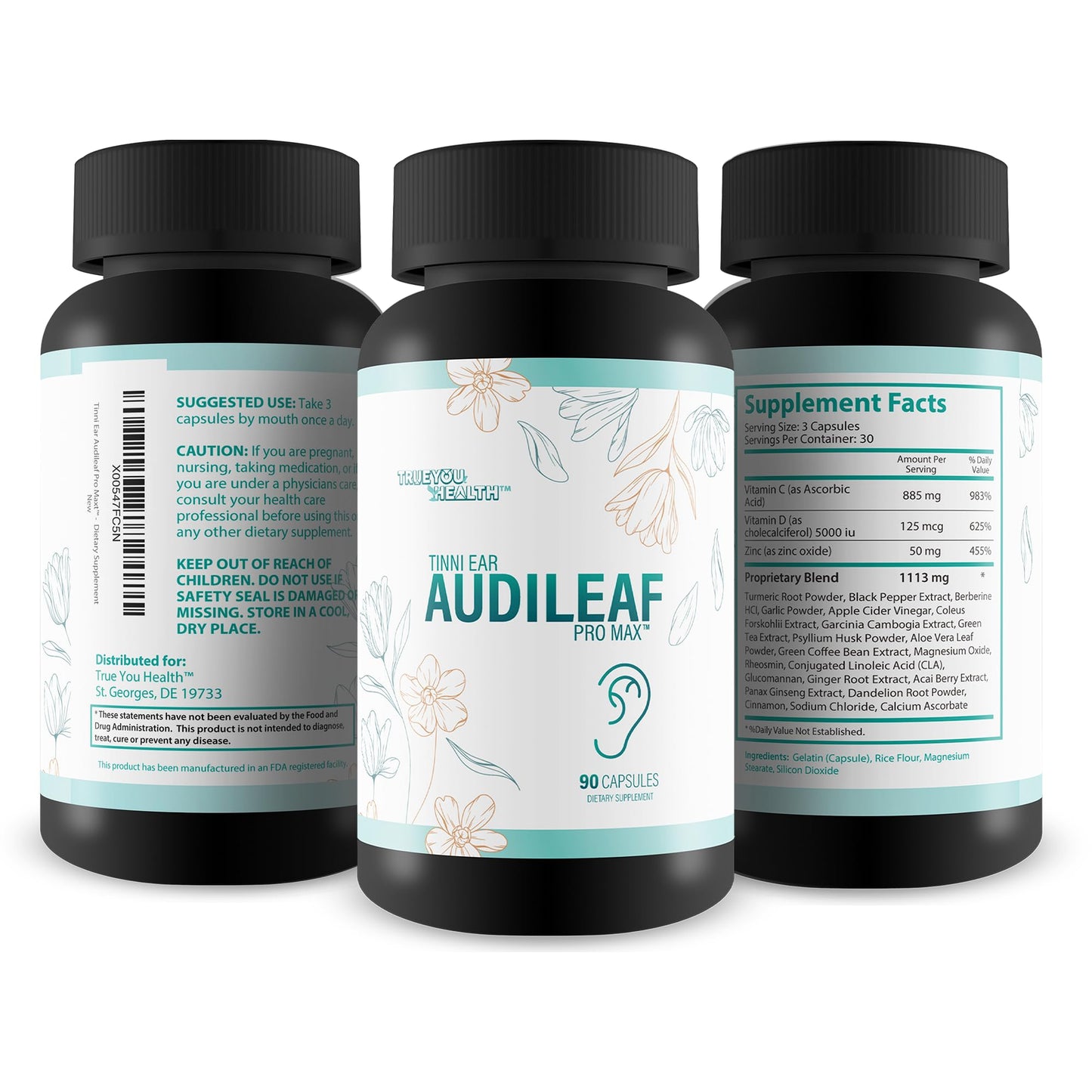 True You Health Audileaf Pro Max Capsules 90