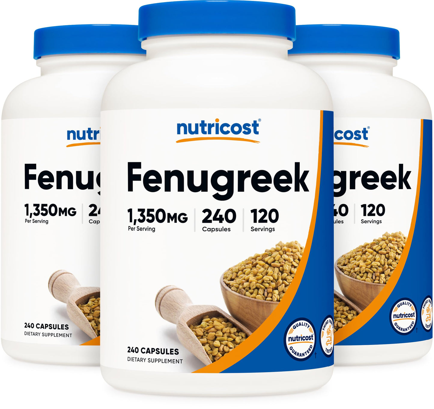 Nutricost Fenugreek Seed 1350mg, 720 Capsules